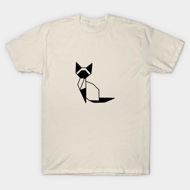 Origami Cat T-Shirt by Numerica